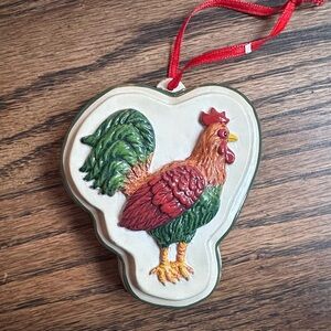 Rooster/Chicken Cookie Cutter Mold Christmas Ornament